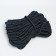 Cord for decoration and decor, twisted, decorative, black, without braid, 12 mm x 25 m