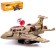 The f-116 aircraft, light and sound, works from batteries, brown color