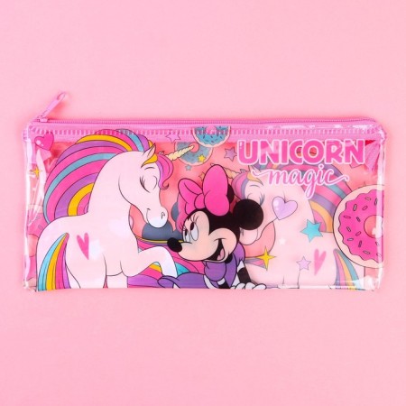 Penal soft, 1 compartment, 95x205 mm, PVC, Minnie Mouse and unicorn-4
