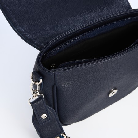 Female bag on a valve, blue color-5