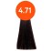 Cream-coloring hair permanent OLLIN Professional N-Joy, tone 4/71, brown-carrier-pepper, 100 ml