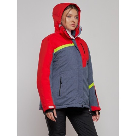 Ski jacket female winter, size 58, red color-18