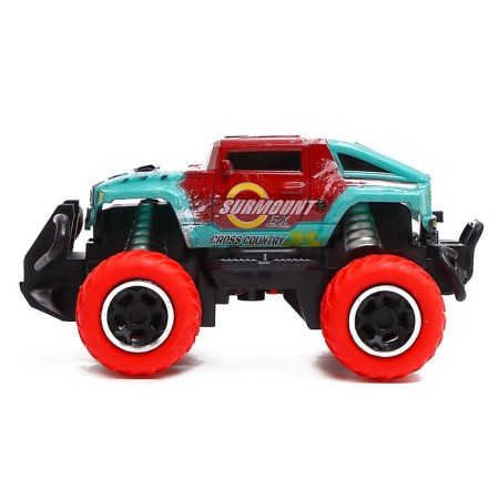 Radio -controlled jeep "graffiti", works on batteries, the color of red-1