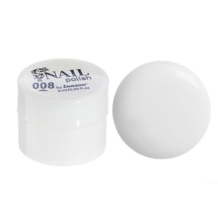 Nail gel-gel three-phase LED/UV, 8ml, color 08 white