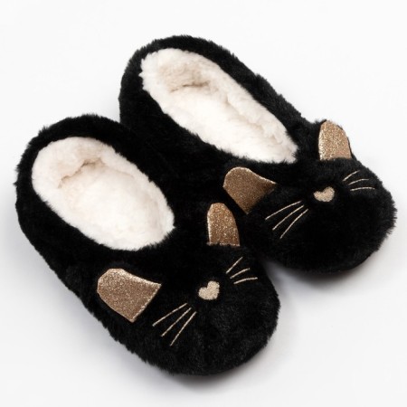 Women's socks minaku "bunny", black color, size 36-37 (23 cm)