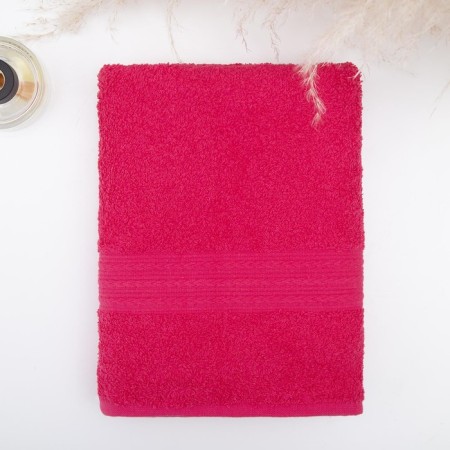 Trick towel 70x140 cm, raspberry color, 440 g/m2, cotton 100%-1