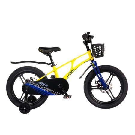 Bicycle 18 ’’ maxiscoo Air Pro, yellow matte color