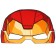 Set of carnival mask and butterfly "iron man", avengers