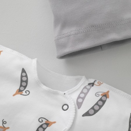 Kinderlitto Children's Kinderlitto kit, 3 subjects, peas print, 50-56 cm height-4
