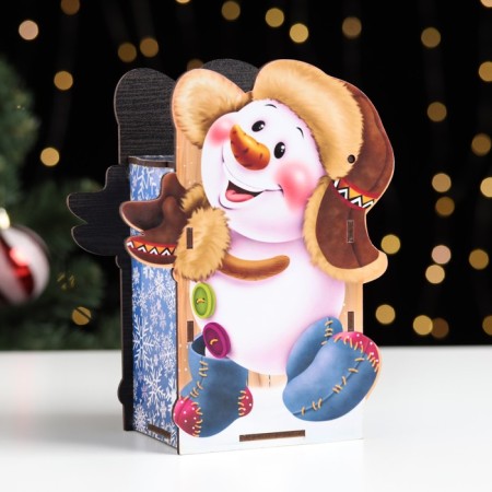 Casket Snowman 19x14x8 cm-2