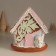 Souvenir Polystone Light "Gingerbread House with Patterns, with a snowman" 16.5x16x17 cm