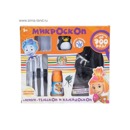 Microscope+mini-teleposion and kaleidoscope fixiki with a set for research-9
