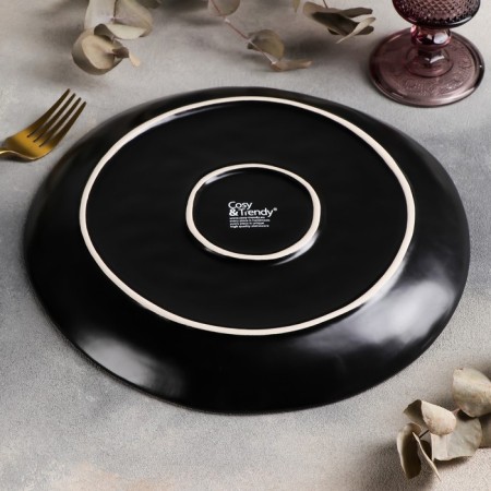Dining plate sapphire, d = 27 cm, blue color-2