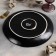 Dining plate sapphire, d = 27 cm, blue color