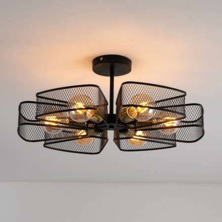 Ceiling chandelier Arte Lamp Maasym A7044PL-6BK, E27, 6x60 W, 56x56x23 cm, black-2