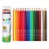 Pencils 24 colors, Carioca "Tita", wood, hexagonal, 3 mm stiffle, bright, tube + sharpener as a gift