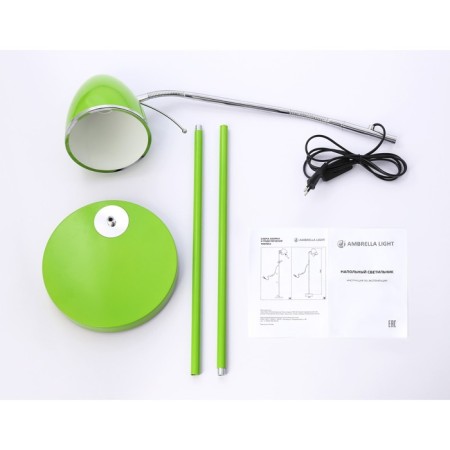 Floor lamp with a switch on the wire Ambrella Light, Floor, TR97693, E27, Green Color-3
