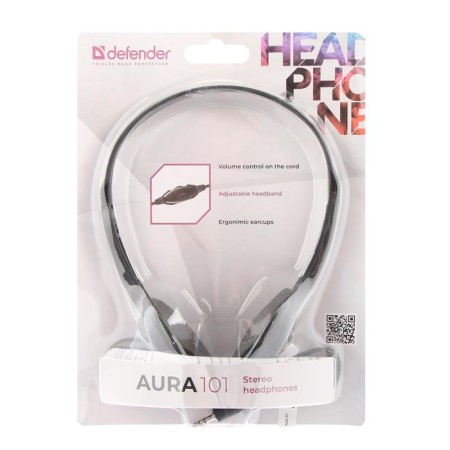 Headphones Defender aura 101, invoices, 85 dB, 32 Ohm, 3.5 mm, 1.8 m, black-8