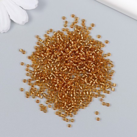 12/0 round beads in the bottle "golden" transparent-color 20 g-1