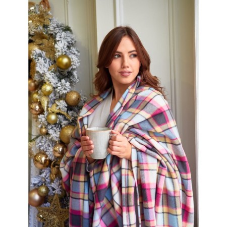 Ailis blanket, size 150x200 cm, purple color-12