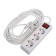 Extension cord Luazon Lighting, 3 sockets, 7 m, 10 A, 2200 W, 3x0.75 mm2, s/k, with excavation, b
