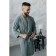 Tainted male bathrobe, size 46, emerald color