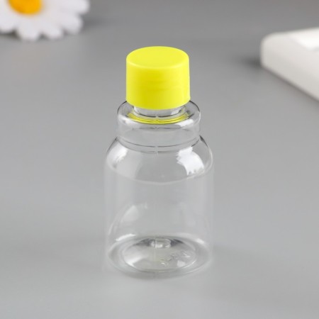 Bank for scrapbooking plastic "Bottle with a ring" 50 ml mix 3.7x3.7x7.5 cm-2