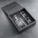Set "impenetrable. Limited black", curtain with a bullet, 2 cups for whiskey with a bullet