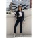 Female ishomine is a suit, size 50, dark blue color