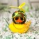 Duck with a propeller yellow, Hakki helmet