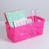 Plastic basket for storage "Birds", 28 × 12 × 11.5 cm, color mix