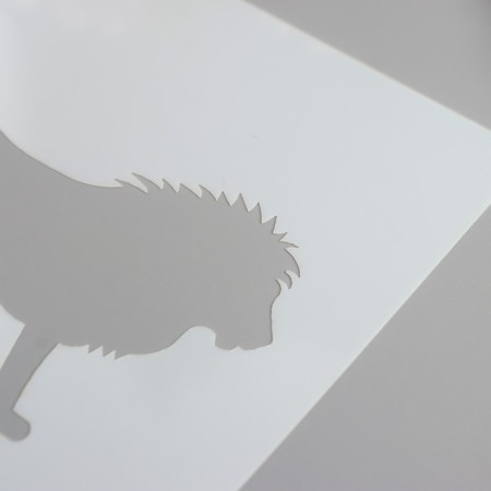 Stencil plastic "Animals. Leo" 13x13 cm-1