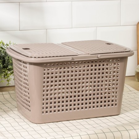 Picnic basket "mini", brown color-1