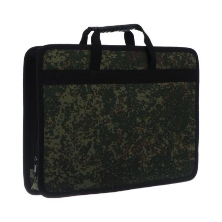 Folder with handles Textile, A4, 365 x 260 x 50 mm, 2C13 "Tikhvin", frame, "Pixels"-1