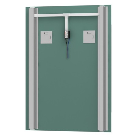 EvoForm mirror, with 2 built-in LED-lights, 10.5 watts, 55x75 cm-2