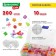 The BEADS SET set for creativity, needlework and the creation of jewelry, 200 beads, 10 species, transparent