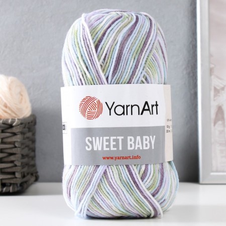Yarn "Sweet Baby" 100% acrylic 300m/100g (912 Astra Gol-Zelena)