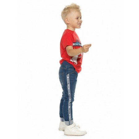 Pants for boys, height 116 cm, blue color-2