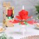 Candle for the cake musical "Tulip", spinning, red, 14.5 × 6 cm