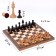 Tournament chess 37 x 37 cm "Bataly", weighted, King H-9 cm, pawn H-4.4 cm