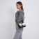 Bag Women's Messoriner, black color with white 18.5*13*8 cm