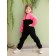 Fleet children's pants, height 98 cm, black color