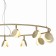 Suspended chandelier Mantra Shell, Led, 2650lm, 3000k, 300 mm, gold color