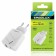 Ergolux ELX-RA01QC-C01, USB/USB-C, 3A network charger, fast charging, white
