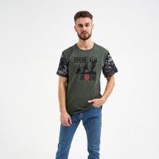 Футболка мужская KAFTAN "Охотник", хаки, р. 50