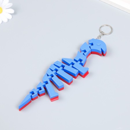 Plastic keychain "Sharnary dinosaur Diplodo" MIX 6x1.5x20 cm-3