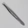 Pinzet straight/beveled, narrow, 9 cm, on the blister, silver color