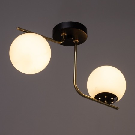 Scarlet chandelier 2x40W E27 black, gold 33x13.5x16cm-2