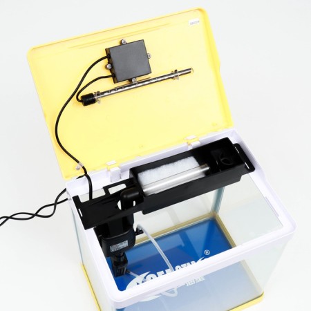 The Seastar HX-318F Aquarium includes: LED lamp 7 modes, filter, 18 l, yellow-4