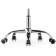Computer chair Trizor Metal/Eco -leather, Chrome/Black/White 53x53x69 cm